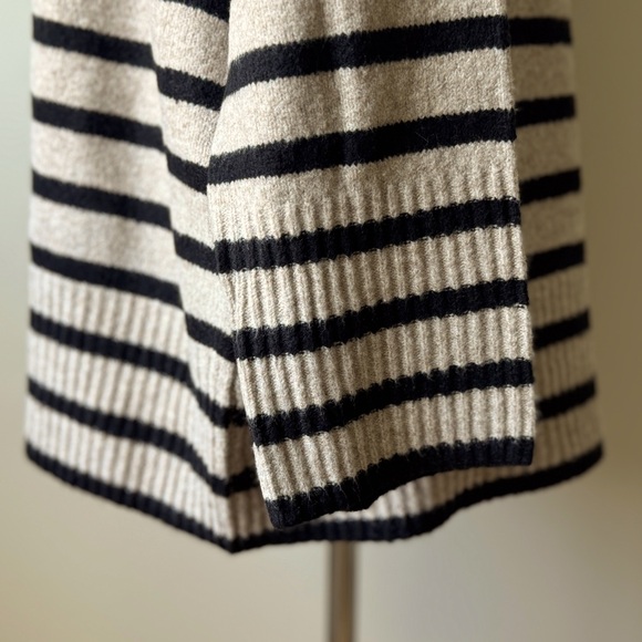 NWT | a new day | Crewneck Tunic Pullover Sweater | Cream (Tan) & Black | XXL - Picture 5 of 7